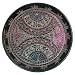 Handmade Lacquer Platter With Intricate Floral Design (Thailand)