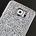 Galaxy S6 Case, ikasus Shiny Sparkle Bling Glitter Handcraft Crystal [Rhinestone Diamond] Hard PC Plated Full Cover Protective Case for Galaxy S6 G920 2015 Version,Diamond: Sliver