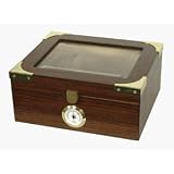 The Elegant 50 Cigar Glass Top Humidor
