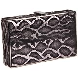 big black clutch purse Bcbg Womens Metallic ESK230E