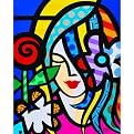 Outdoor Art - Brazilian Girl with Rose by Jozza (22x28")