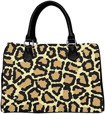 iHomeStore Custom Animal Print Leather Canvas Handbag /Tote Bag /Shoulder Bag for Women(Twin Sides)