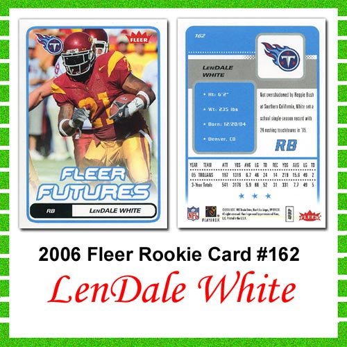 Fleer Tennessee Titans Lendale White Rookie Card