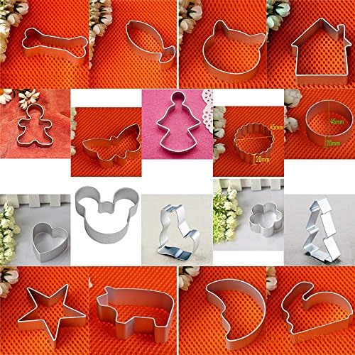 Neon 12pcs DIY Alloy Fondant Cake Biscuit Cookies Cutters Cookie Pastry Mold Mould Tool - Cake Decorating Tool for Kids