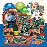 Monster Jam 8-Guest Party Kit Plus with Favor Boxes
