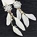 Genenic Design Beads Long Earrings Dream Catcher Jewelry Feather