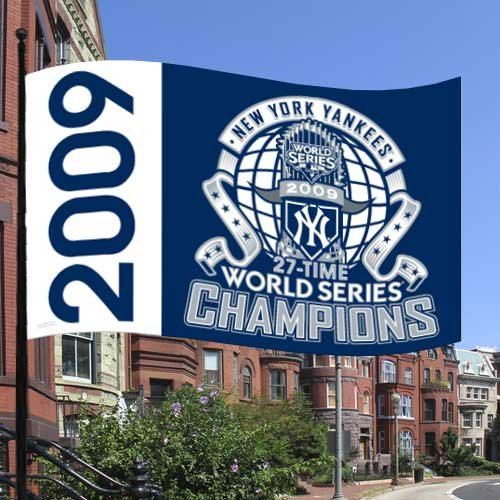 New York Yankees 2009 World Series Champions Navy Blue 3' x 5' Flag ()