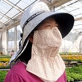 [熱中症対策グッズ]UVマスク付き涼かちゃん[紫外線・熱中症から守ります][園芸用帽子]