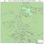 Street & Road Map of Breckenridge, Colorado CO - Printed poster size wall atlas of your home town