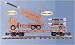 TRAIN G US ARMY FLAT CAR w/LAUNCH