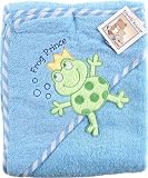 Luvable Friends Super-soft Hooded Bath Wrap, Blue