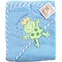 Luvable Friends Super-soft Hooded Bath Wrap, Blue