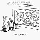 'Hey, no problem!' Cartoon print by Eldon Dedini, Published in The New Yorker on 3/19/2001