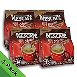 4 PACK - Nescafe IMPROVED 3 in 1 ORIGINAL (was named REGULAR) Premix Instant Coffee - Creamier Coffee Taste & More Aromatic - 19g/Stick - 120 Sticks TOTAL
