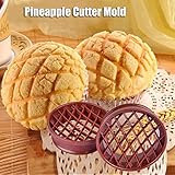 私の家族 パイナップル パンかびケーキ型パイナップル饅頭カッター金型ツールを焼く