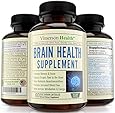 Nootropics Brain Function Booster - Memory, Mind & Focus Enhancer - Promotes Concentration, Clarity, Cognition & Mental Performance. Best Supplement with Ginkgo Biloba, Omega 3, DMAE, Vitamins & More