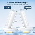 CPLIKE 48 Sq.Ft FS-2004 DE Grid Pool Replacement Filter Set Compatible with Hayward Pro-Grid DE4820 48 Sq.Ft (24 inch Height)