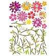 Nursery Easy Apply Wall Sticker Decorations - Floral Kaleidoscope