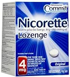Nicorette Lozenges, 4 mg, 108-Count Box (Original Flavor)