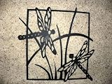 Dragonfly Scene Metal Wall Art