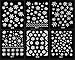RuiChy 12 Sheet Christmas Snowflakes Design 3D Nail Art Stickers Decals