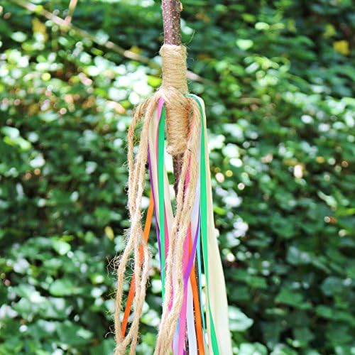 Hippie Stick | campground marker | beach spot marker | festival site marker | birch branch with ribbons and twine