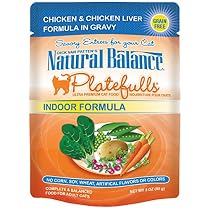 Natural Balance 3-Ounce Platefulls Indoor Chicken and Chicken Liver Formula in Gravy entree, 24-Pack
