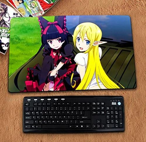 Gate Anime Characters Mouse Pad Table Play Mat (Rory Mercury &amp; Tuka Luna Marceau)