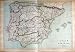 1872 Map Spain Portugal Ibiza Majorca Menorca Gibraltar