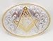 MASONIC SILVER/GOLD PLATED BELT BUCKLE