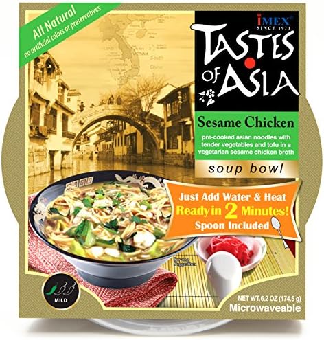 Tastes of Asia Sesame Chicken Soup Bowls, 8.50 Ounce (Pack of 6)
