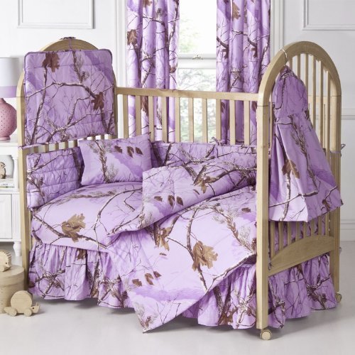 Kimlor Mills Realtree APC Crib Bedskirt, Lavender