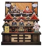 ひな人形 十人揃い 木製三段 御殿台付 平飾りも可! 1452 段飾り 雛人形
