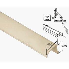 CRL White Snap-In Vinyl Glazing Bead 72 in long - 20 Pack by C.R. Laurence