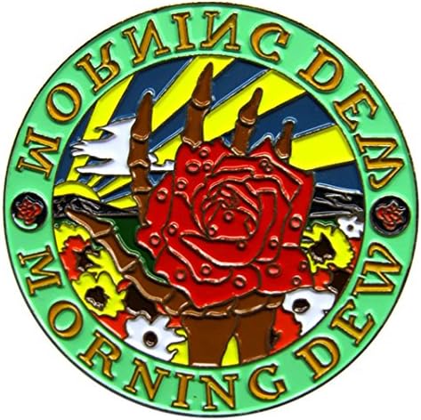 Grateful Dead ~ Dead Head Relix "Walk Me OUT in the Morning DEW "1 3/4 in Cloissone Pin