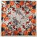 corciova® Women's Silk Like Square Camellia Flower Hair Scarves 35 x 35 Gift