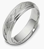 Platinum Comfort Fit 5.5mm Wedding Band Ring