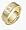 18 Karat Designer Two-Tone Gold 3 Diamond Wedding Band - 6.25
