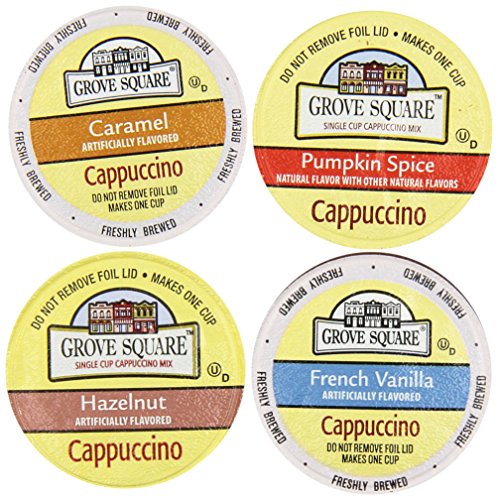20-count K-cup for Keurig Brewers Coffee Variety Pack Featuring Grove Square Cappuccino
