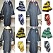 Harry Potter Robe Cloak+Tie+Glasses+Scarf Cosplay Costume (Gryffindor)