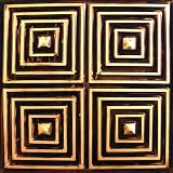 D125 24 x 24 PVC Antique Gold Ceiling Tiles