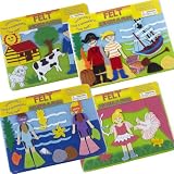 4 ASSORTED FELT LEARN AND FUN SETSIMAGE