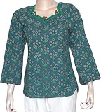 Kurti Women's Clothing Top Fashion For The Summer Size M (tsht065)