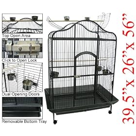 New Large Open Play Top Bird Cage Parrot Finch Macaw Cage Premium Quality Birdcages