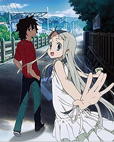 Superb Poster Square Anohana Poster Flower We Saw Day Home Decor Wall Scroll Meiko Anime Promo Menma Honma