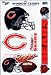 Set of (5) Team Window Clings: Chicago Bears