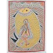Original Art from India Madhubani Folk Paintings Home Decor Organic Color Paper 22 x 30 inches