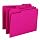 Smead 1/3-Cut File Folders, Letter Size, Red, 100 Per Box (12743)