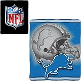 Northwest Detroit Lions 50x60 Reversible Micro Raschel