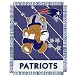 New England Patriots NFL Triple Woven Jacquard Throw (Baby Series) (36x46")"